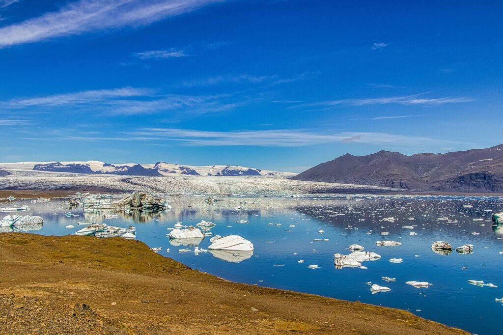 glacier ice landscape